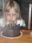 blowing out candles