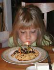 blowing out scone candles